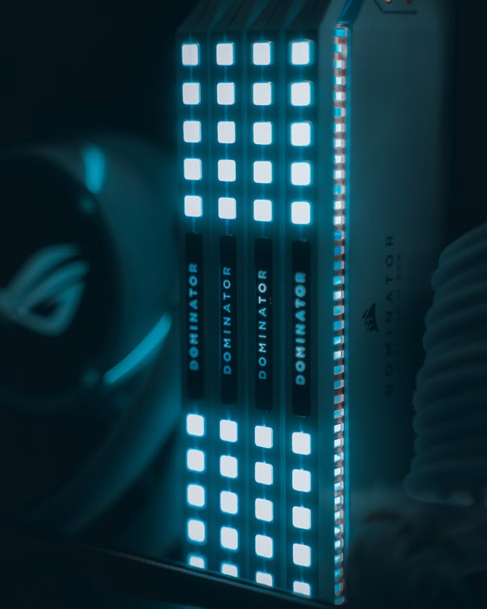 Illuminated Computer Server